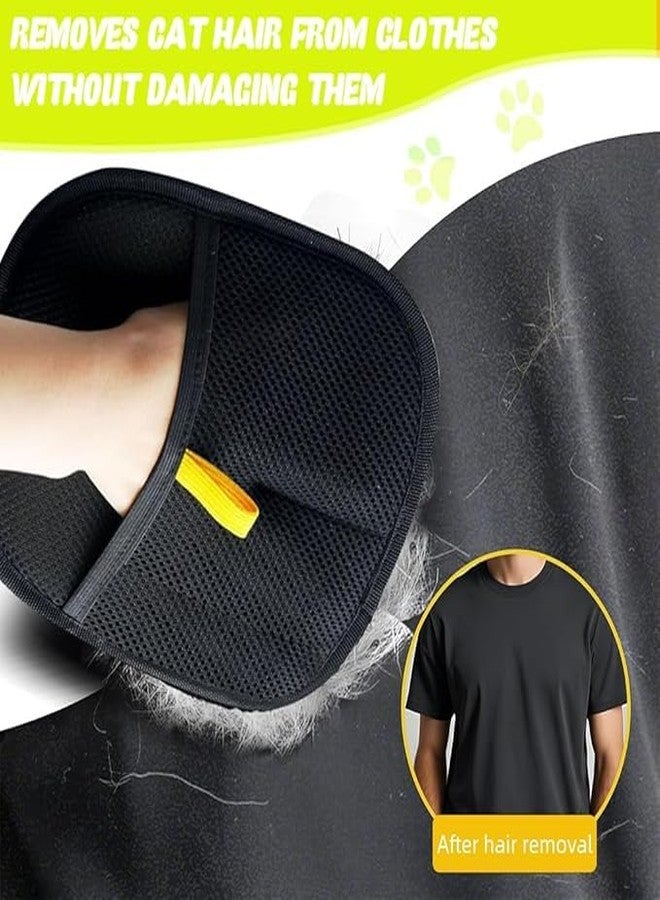 DORLANK Pet Hair Removal Gloves, Static-Enhanced Pet Hair Removal Mitt, Reusable Grooming Mitt Cleaning Glove for Furniture, Carpets, Car Seats & Gentle Massage for Dogs Cats (23.5x18cm) - Image 3